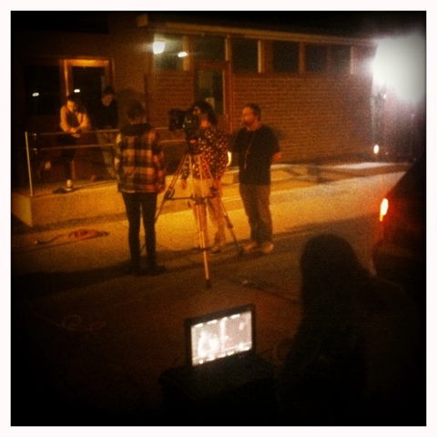 Day 194. Late Night Film Set